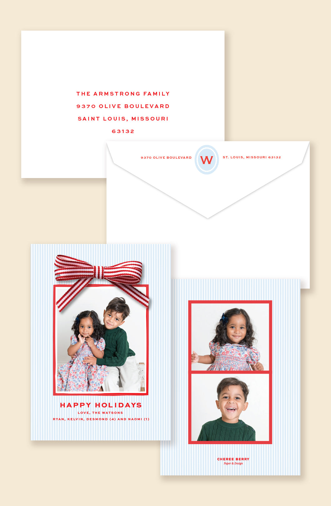 Attached Bow: Seersucker