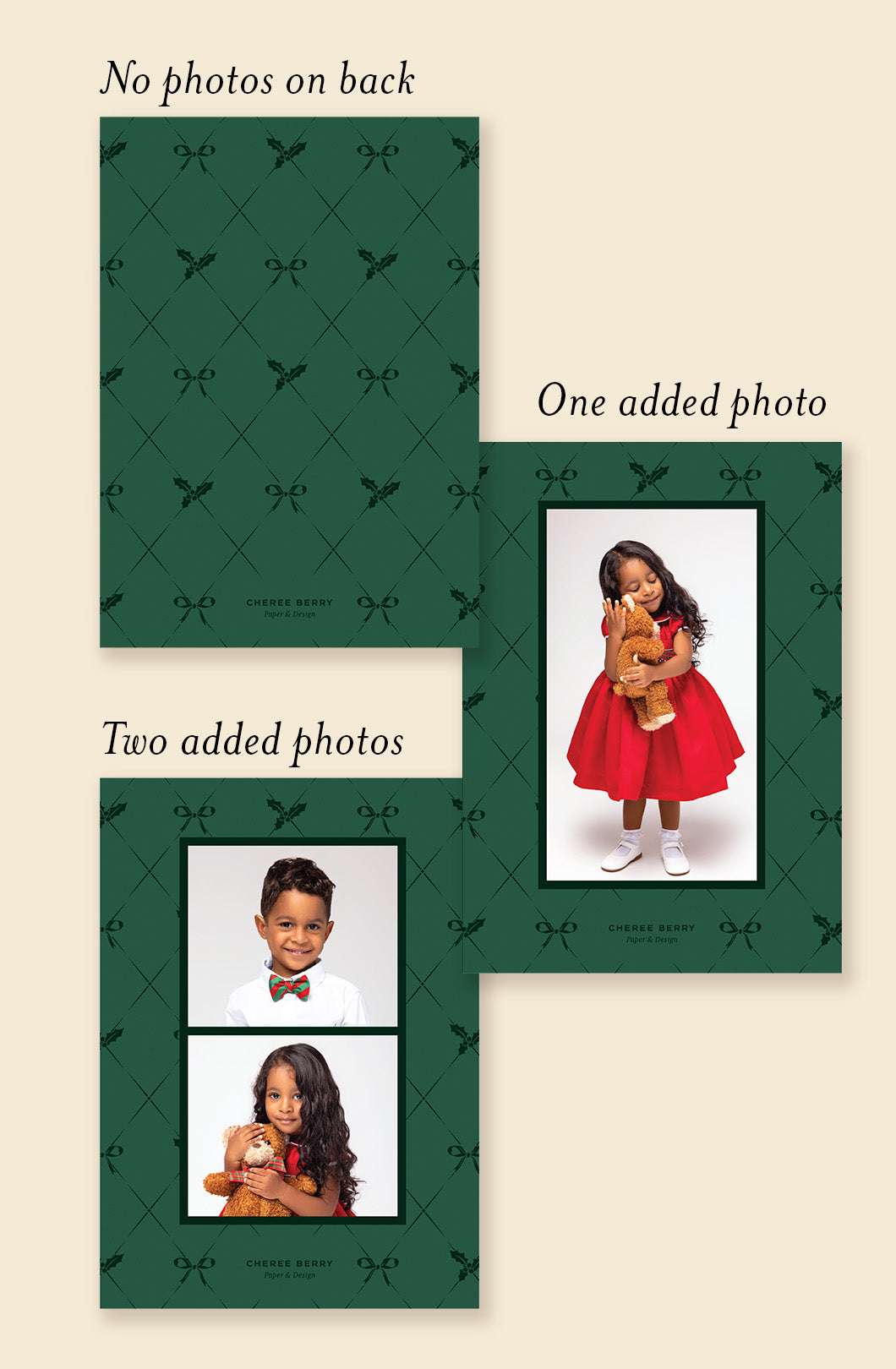 Attached Bow: Holly Berry