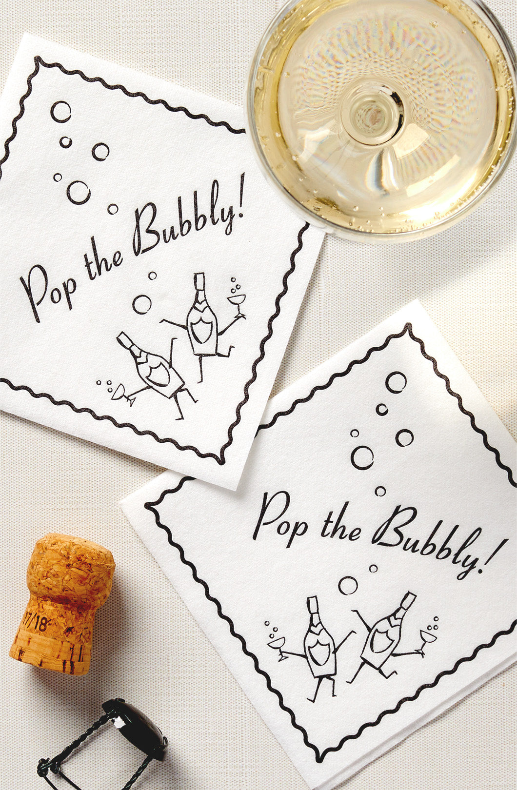 Pop the Bubbly Napkins