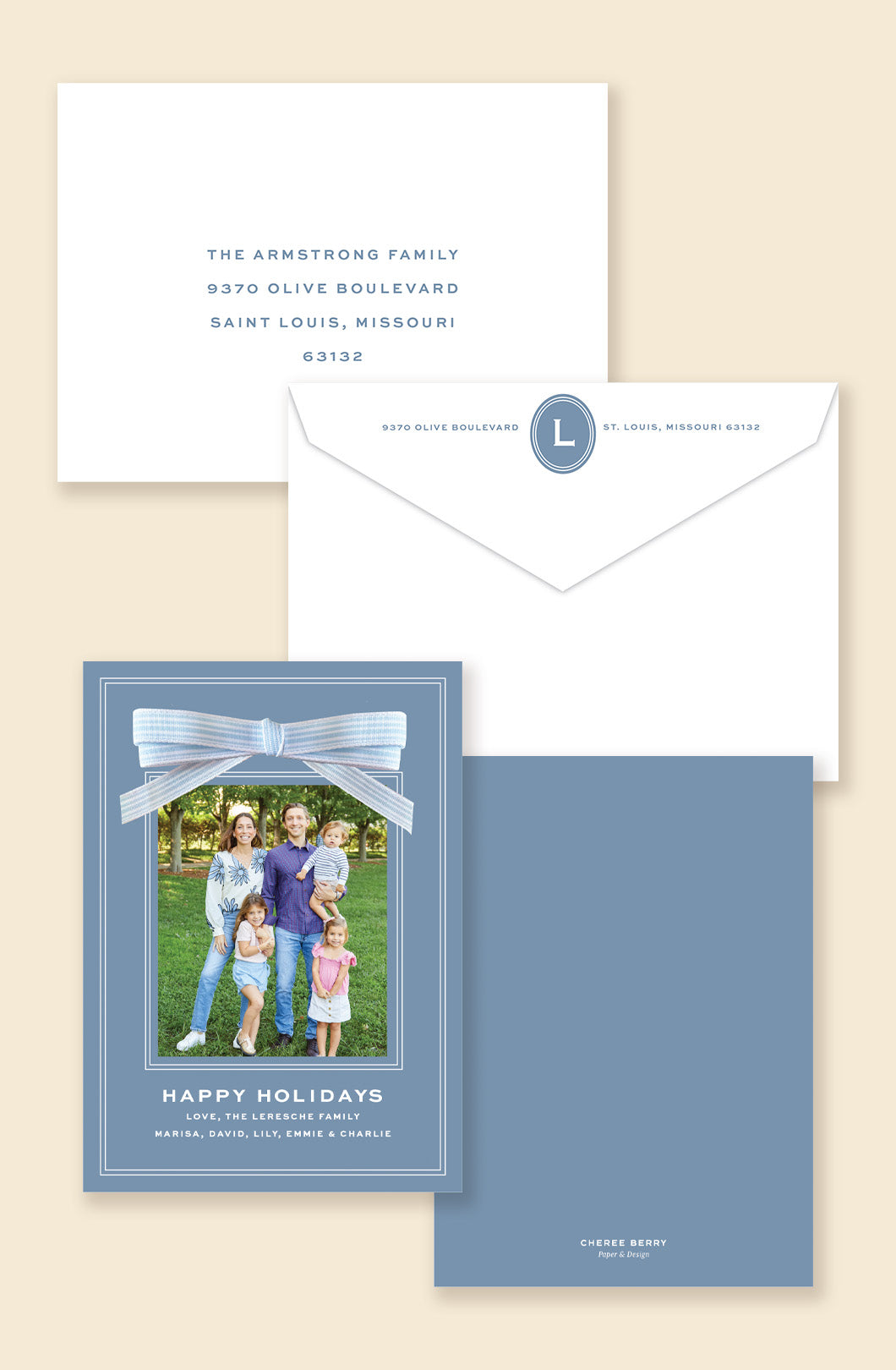 Attached Bow: Solid and Striped