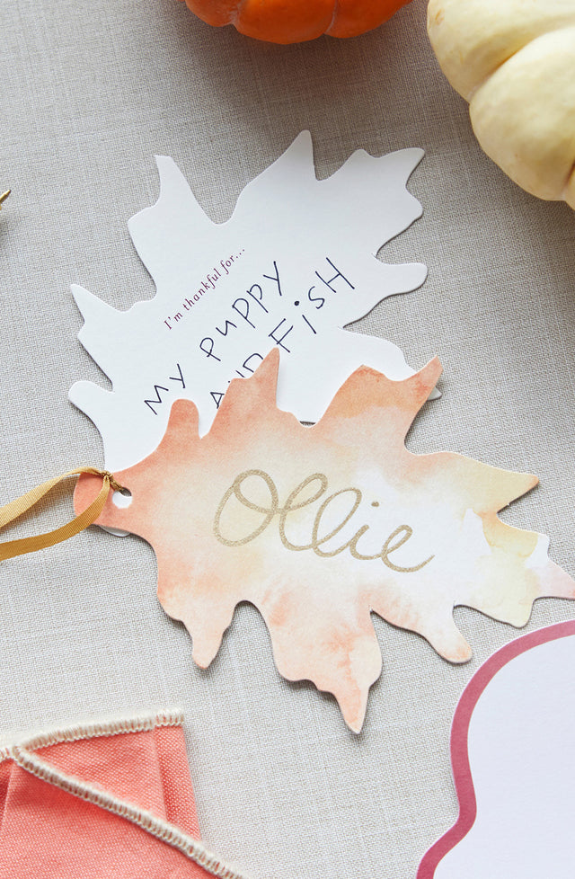 Fall Leaf Thanksgiving Placecards