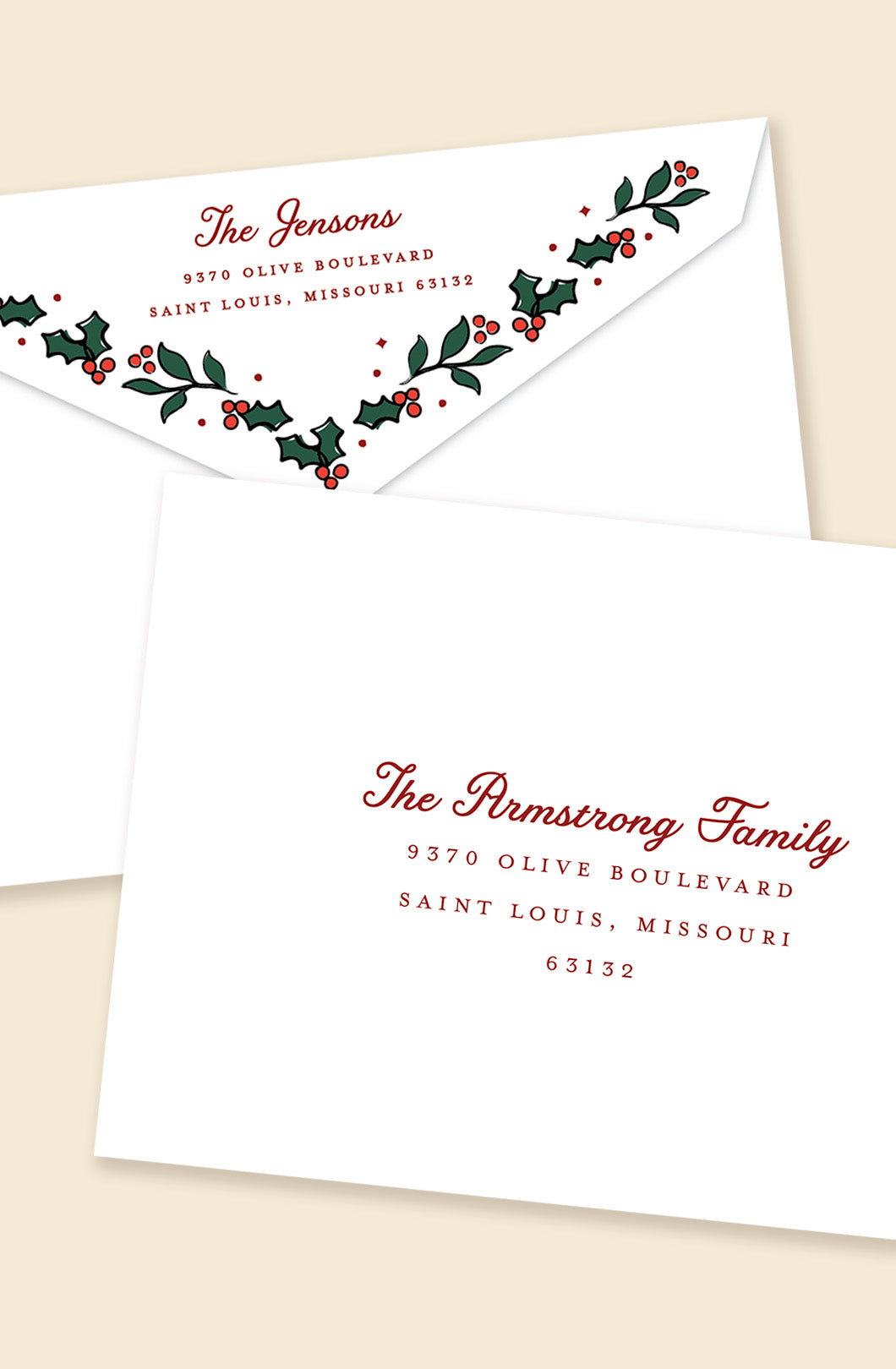 Attached Bow: Holly Berry