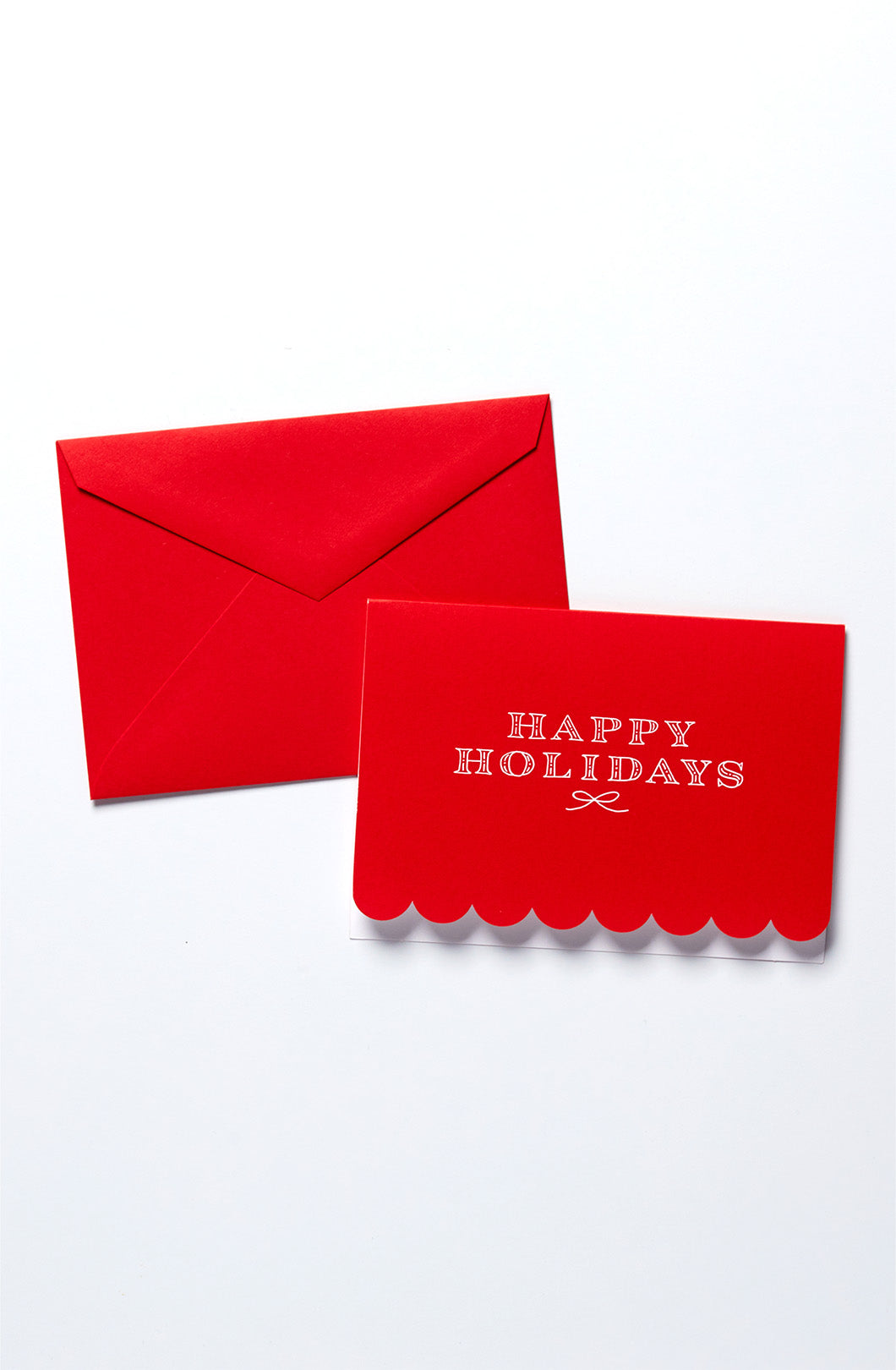 Scalloped Holiday Stationery