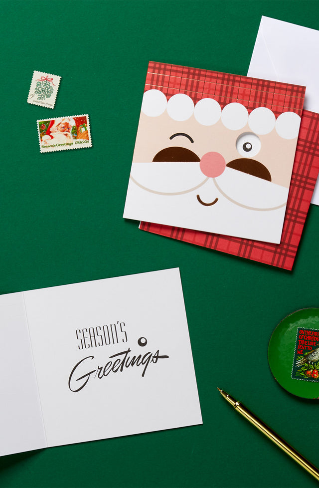 Winking Santa Stationery