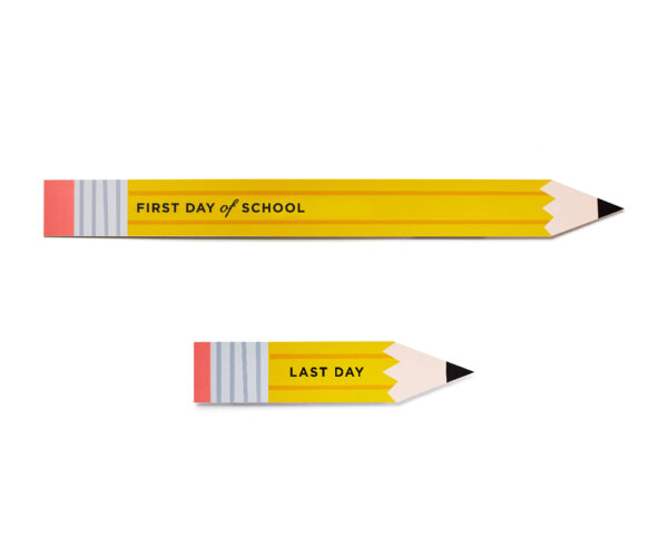first and last day pencils