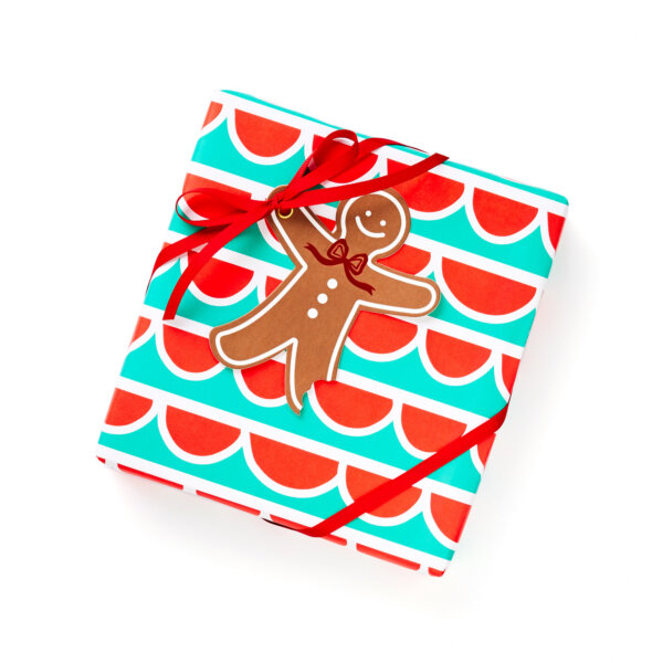 gingerbread gift tags and wrapping paper