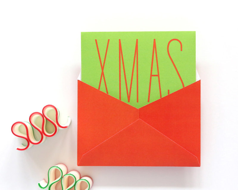 nesting envelopes christmas card