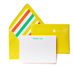 thank coo boxed stationery