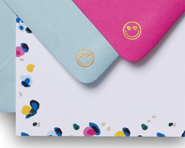 smiley face stationery